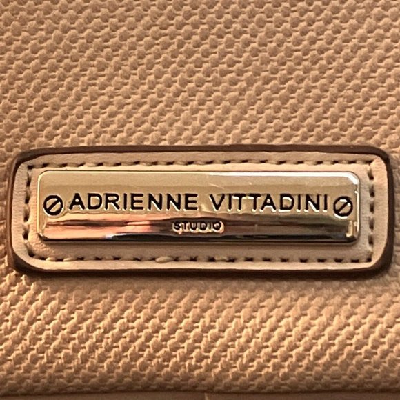 Adrienne Vittadini Dusty Rose Pink Pebbled type design Crossbody Bag Purse - Picture 14 of 15